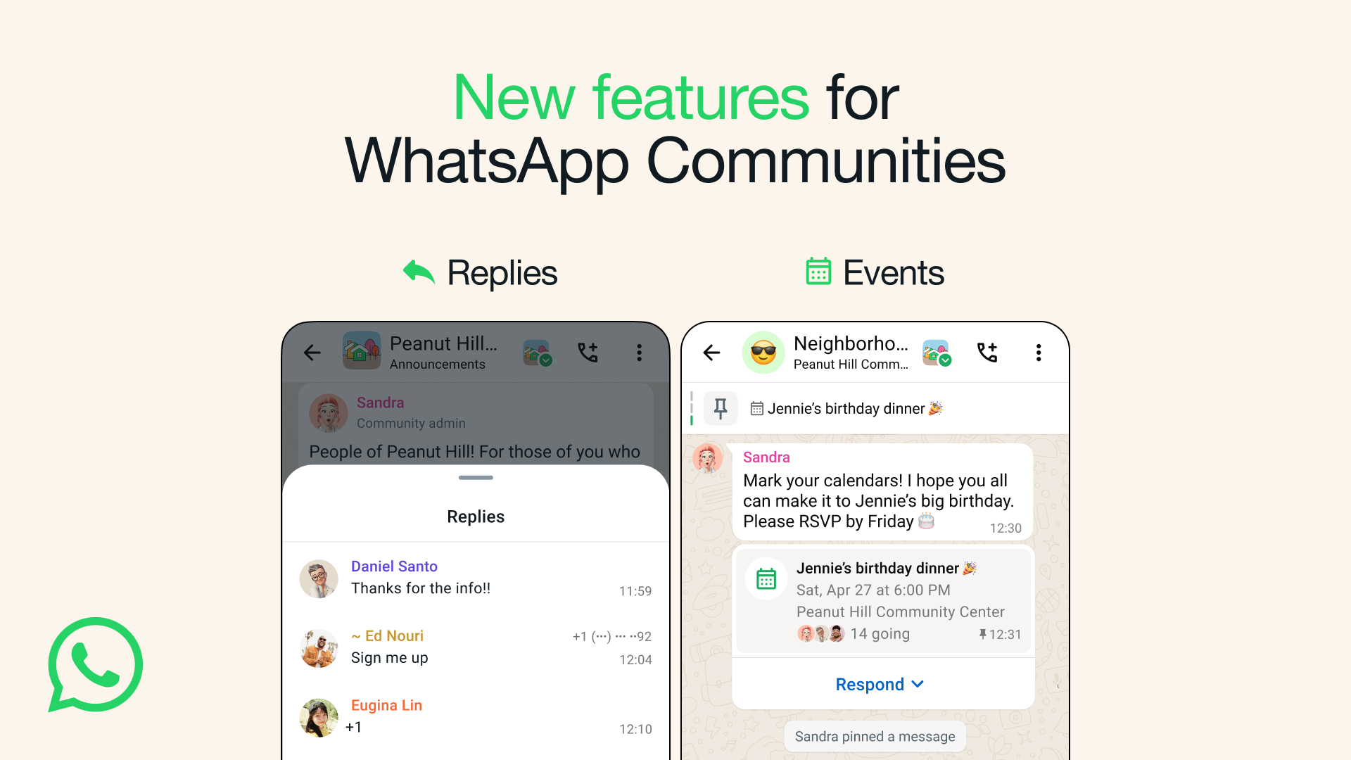 foto: whatsapp fitur event