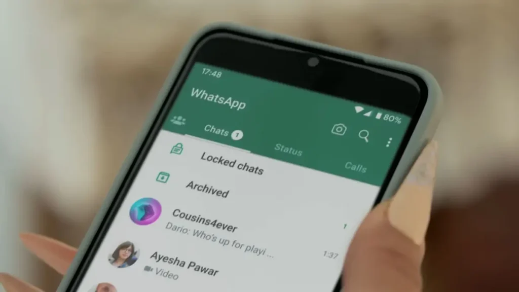 foto: chat lock whatsapp (spider's web)