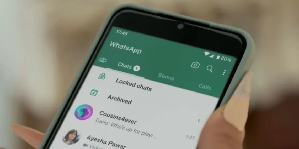 foto: chat lock whatsapp (spider's web)