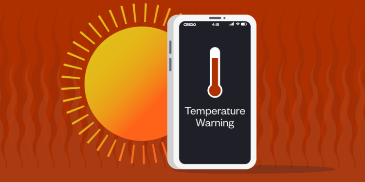 ilustrasi ponsel overheating (CREDO mobile blog)