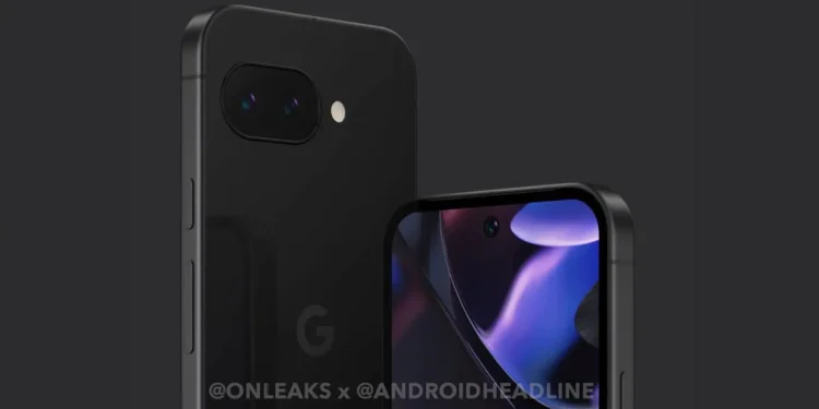 foto: Google Pixel 9a (OnLeaks / AndroidHeadlines)