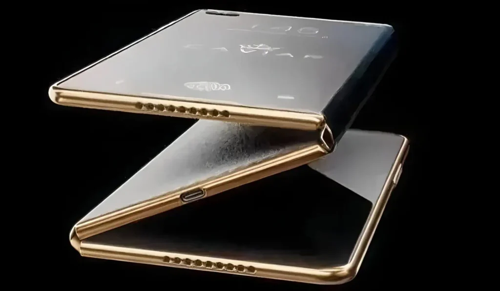 foto: ilustrasi ponsel layar lipat tiga samsung (android headlines)