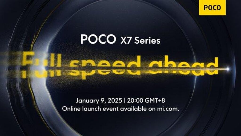 foto: poster peluncuran poco x7 series
