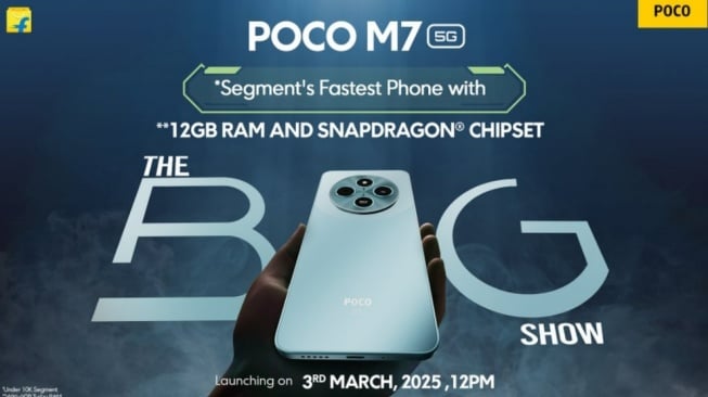foto: poster peluncuran poco m7 5g