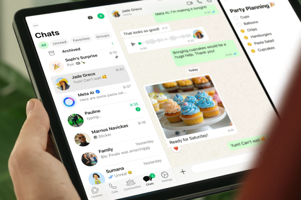 foto: aplikasi whatsapp ipad