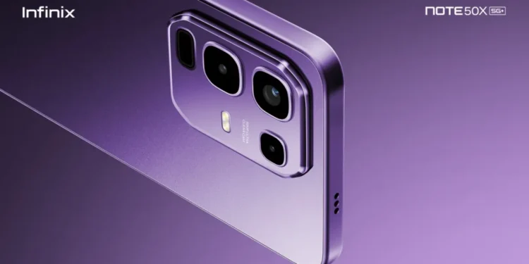 foto: infinix note 50x 5g+