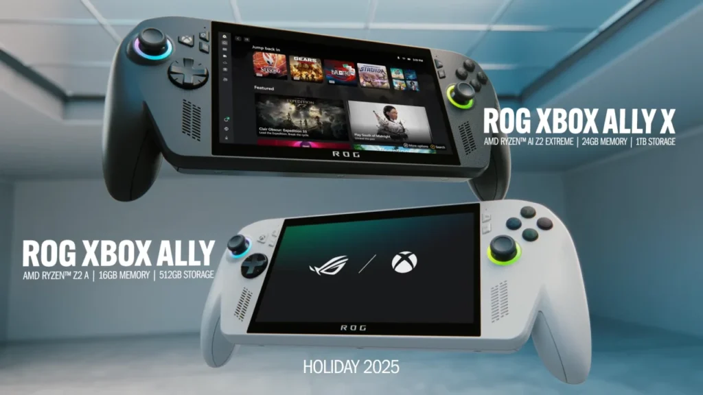 foto: ROG Xbox Ally dan ROG Xbox Ally X