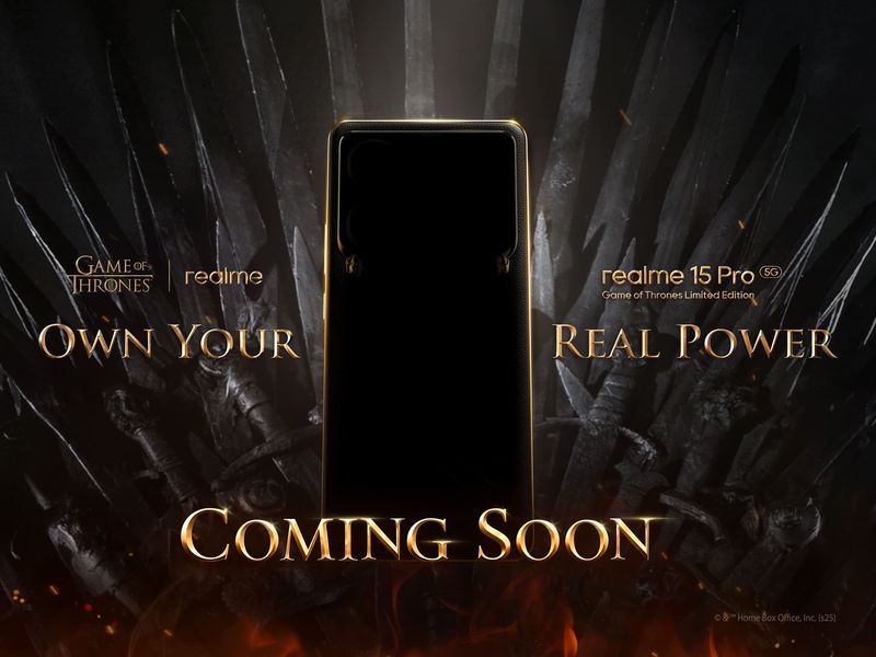 foto: realme 15 pro game of thrones limited edition