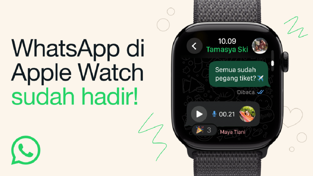 foto: aplikasi whatsaap apple watch