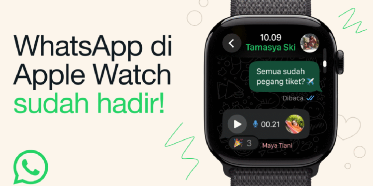 foto: aplikasi whatsaap apple watch