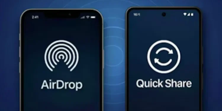 foto: quick share ke airdrop