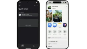 foto: quick share ke airdrop