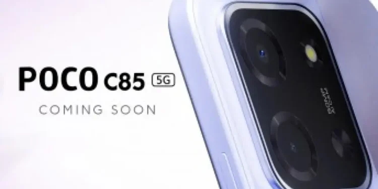 foto: teaser poco c85 5g