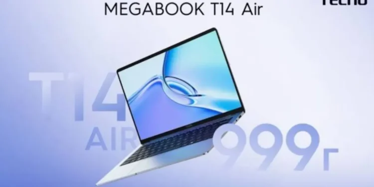 foto: tecno megabook t14 air