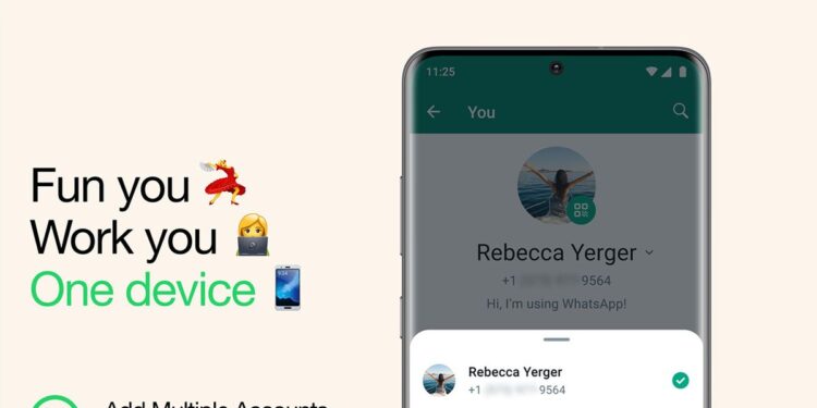 foto: Fitur Multi-Akun WhatsApp