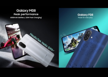 foto: Samsung Galaxy M08 dan Samsung Galaxy F08