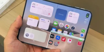 foto: layar iphone duo retak