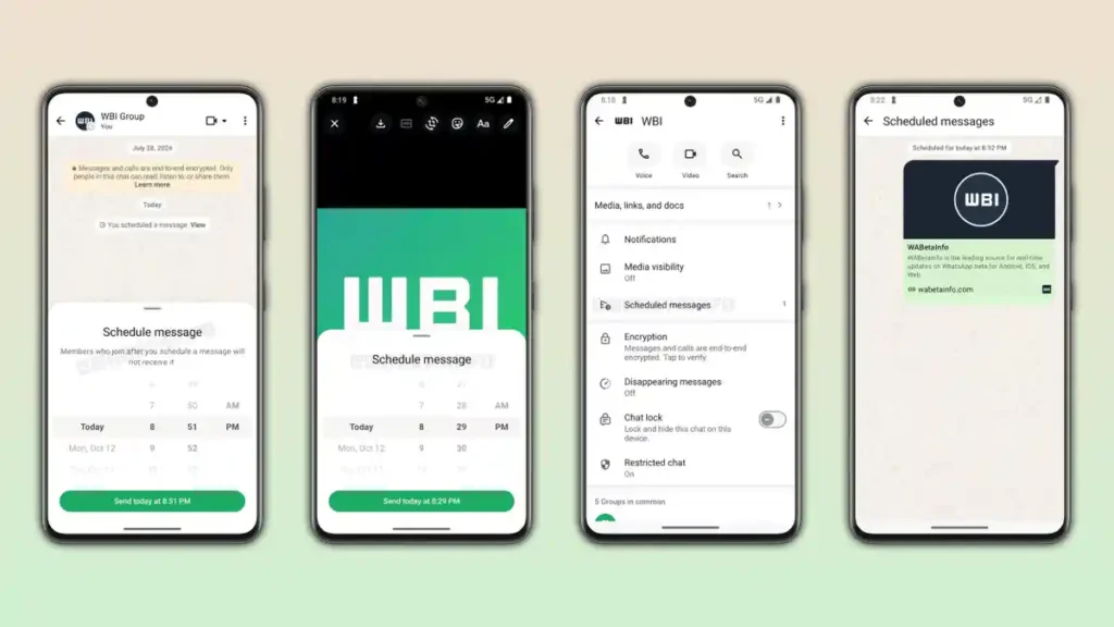 foto: fitur jadwal pesan whatsapp
